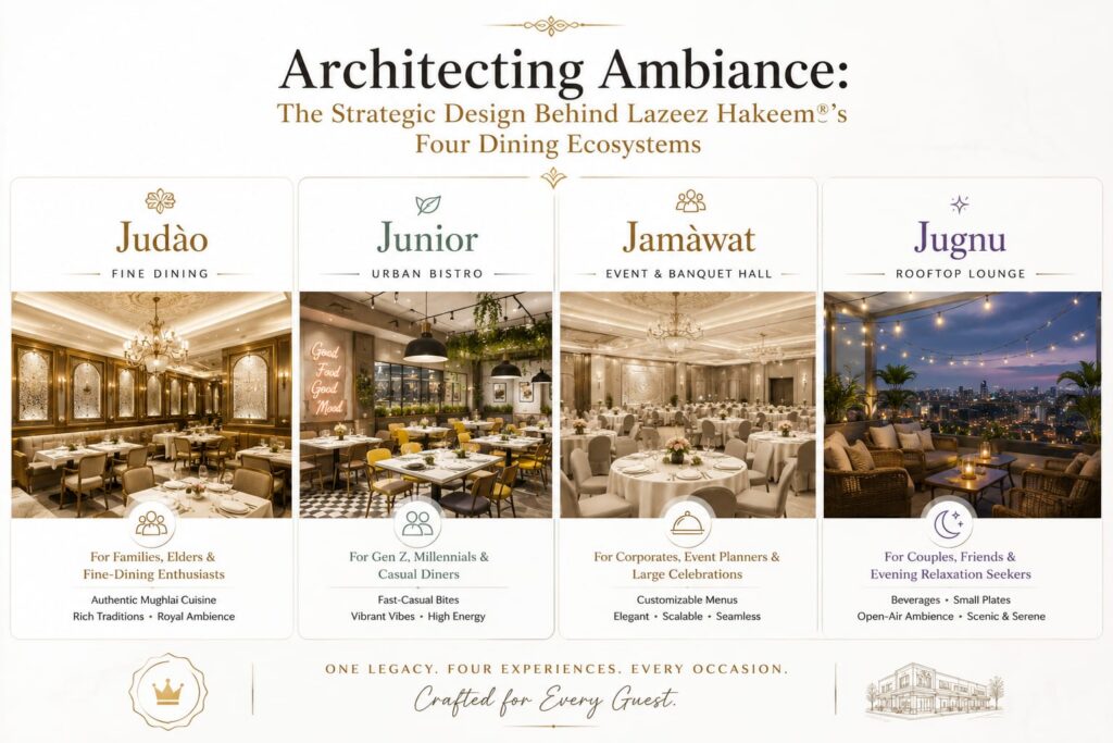 Architecting Ambiance: The Strategic Design Behind Lazeez Hakeem®’s Four Dining Ecosystems
